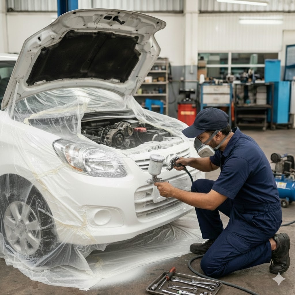 Front Bumper Paint/ Plastic Welding
