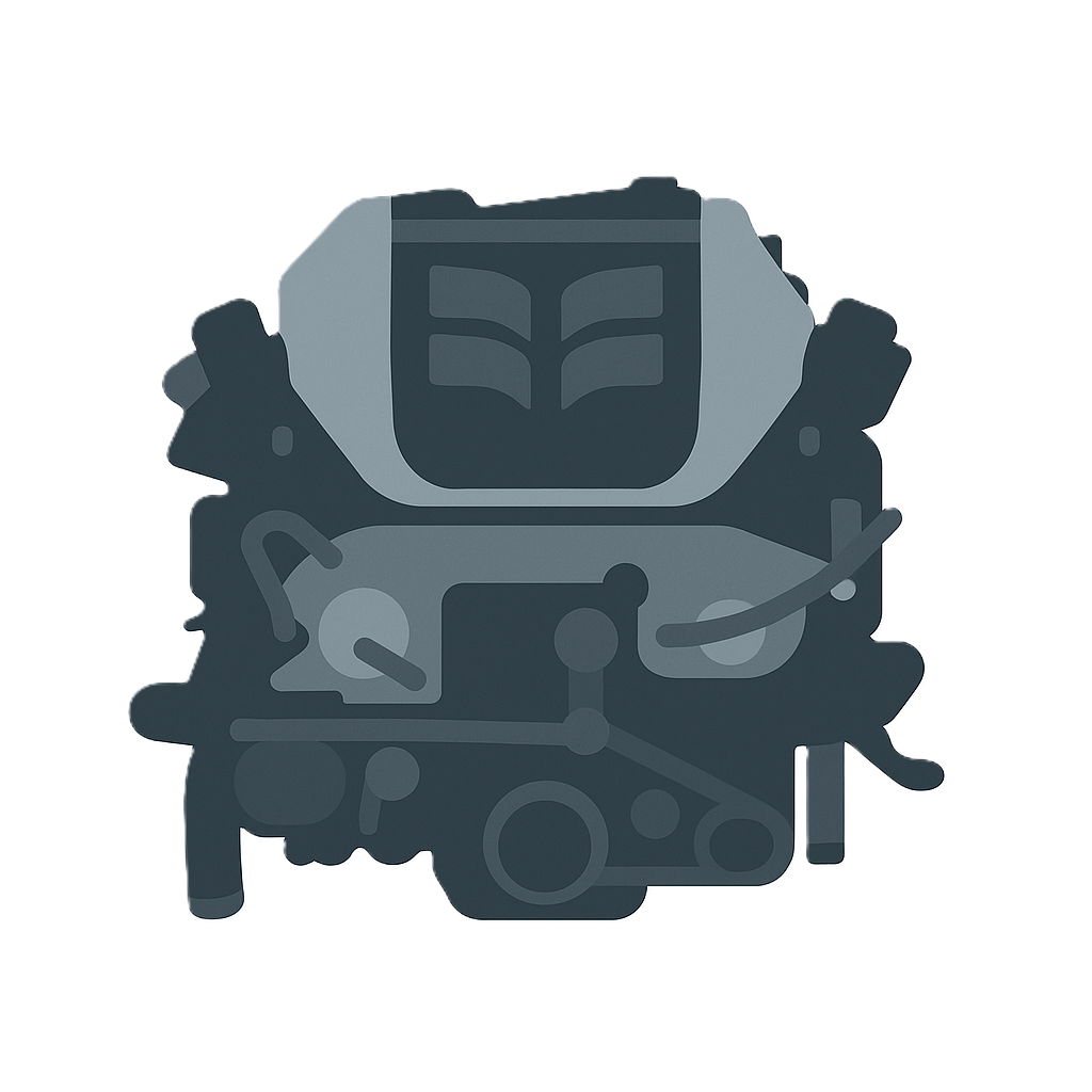 Engine, Radiator & Smoke